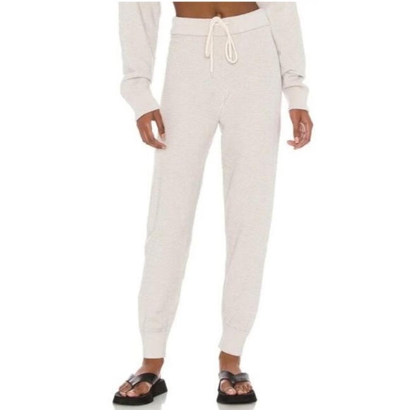 Varley Alice 2.0 Sweatpant Cream Drawstring Joggers - Picture 1 of 5